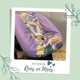 Tripp Trapp newbornset hoes - mix - tropische bladeren met paars