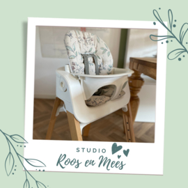 Stokke Steps kussenset - decoratiestof - aquarel bladeren