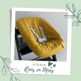 Tripp Trapp newbornset hoes - katoen - oker met witte stip