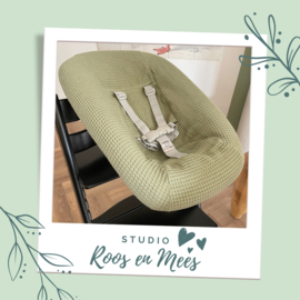 Tripp Trapp newbornset hoes - wafelstof - olijf