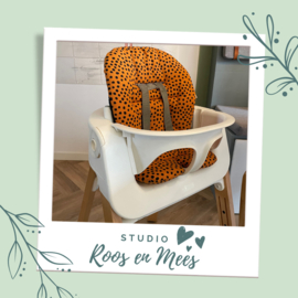 Stokke Steps kussenset - decoratiestof - roest met zwarte stip