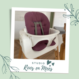 Stokke Steps kussenset - wafelstof - donker oud roze