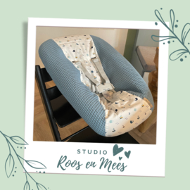 Tripp Trapp newbornset hoes - mix - walvis en boot wit en wafelstof oud blauw