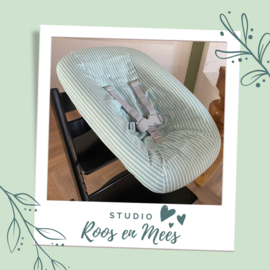 Stokke Steps kussenset - katoen - streepje mint