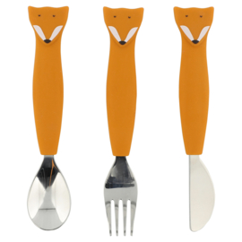Siliconen eetset 3 stuks - Trixie Mr. Fox