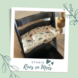 Tripp Trapp los zitkussen - decoratiestof - multicolour dinosaurussen