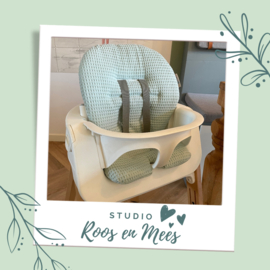 Stokke Steps kussenset - grove wafelstof - oud groen