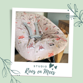 Tripp Trapp newbornset hoes - katoen - bosdieren op zand