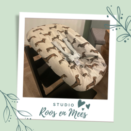 Tripp Trapp newbornset hoes - decoratiestof - teckels