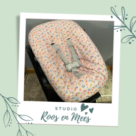 Tripp Trapp newbornset hoes - katoen - vogels en bloemen op roze