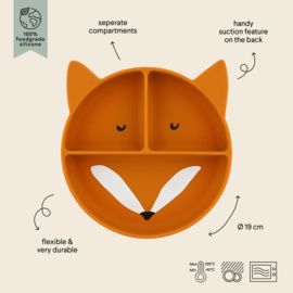 Siliconen bord met vakjes en zuignap - Trixie Mr. Fox