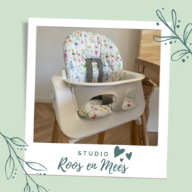 Stokke Steps kussenset - katoen - aquarel bloemenzee