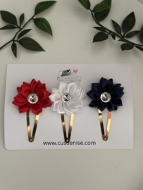 Set van 3 rood-wit-blauw
