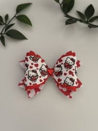 Hello kitty hartjes rood/wit
