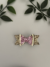 Glitter goud roze
