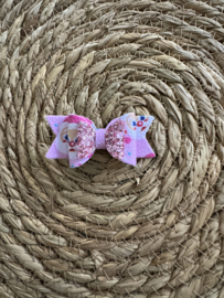 Kerstman roze glitter