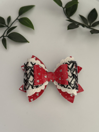 Hartjes rood wit glitter