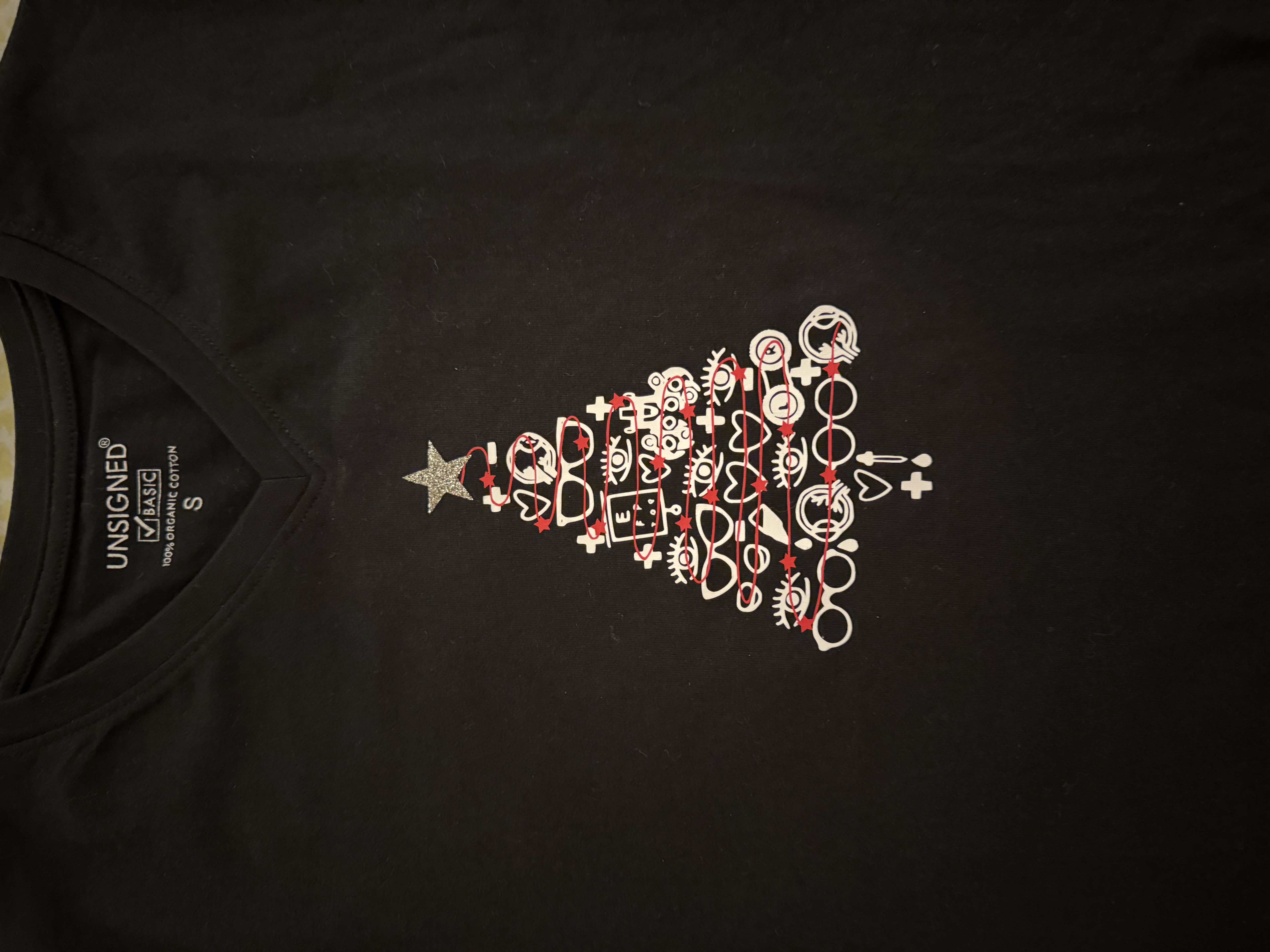Kerst shirts getekend en bedrukt voor Hans Anders