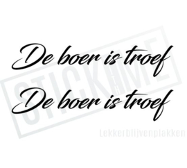 De boer is troef