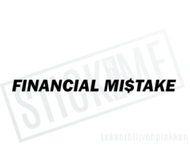 Financial Mistake