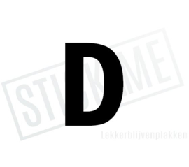 Letter sticker D