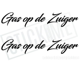 Gas op de Zuiger