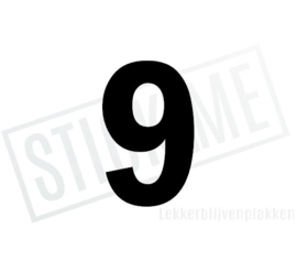Cijfer sticker 9