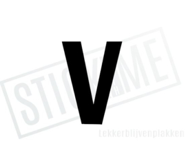 Letter sticker V