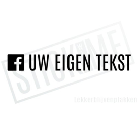 Facebook eigen tekst