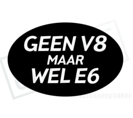 Geen V8 maar wel E6