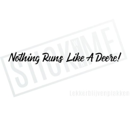 Nothing runs like a Deere