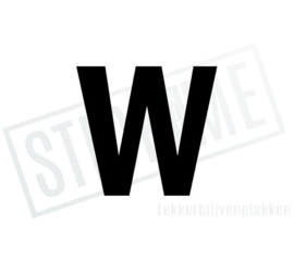 Letter sticker W