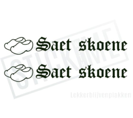 Saet skoene