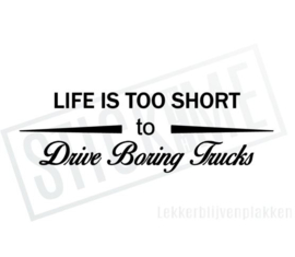 Life is too short