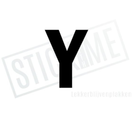 Letter sticker Y