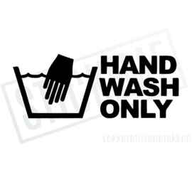 Hand wash only