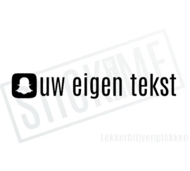 Snapchat eigen tekst