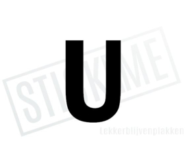 Letter sticker U