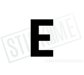 Letter sticker E