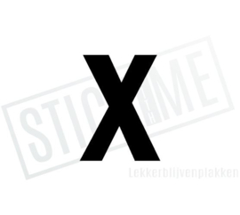 Letter sticker X