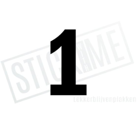 Cijfer sticker 1