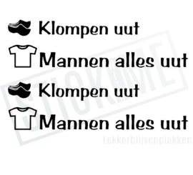 Klompen uut Mannen alles uut