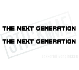 The next generation