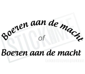 Boeren aan de macht