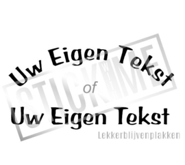 Eigen tekst per stuk