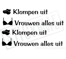 Klompen uit Vrouwen alles uit