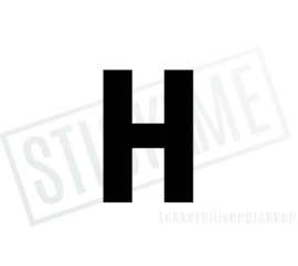 Letter sticker H