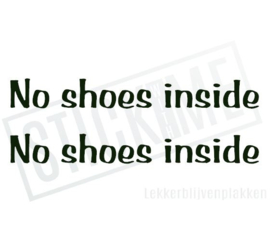 No shoes inside
