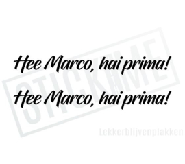 Hee Marco hai prima