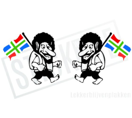 Noorse Trol met Groningse vlag